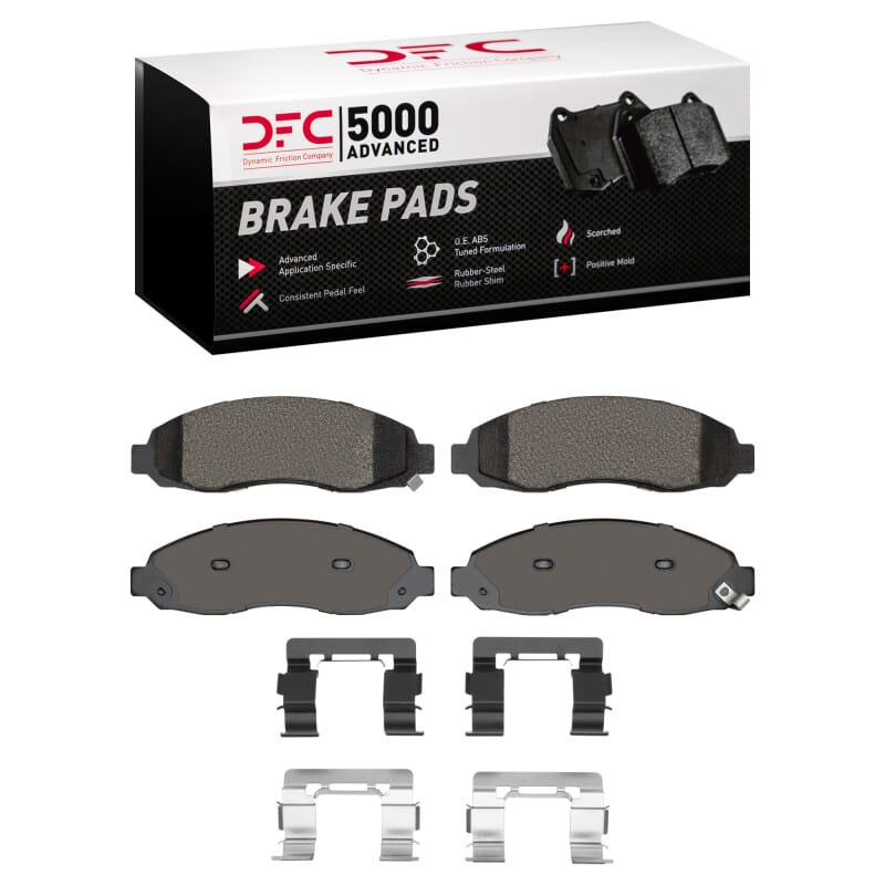 DFC — DFC 03-04 Dodge Dakota RWD Front 5000 Advanced Semi Metallic Brake Pads and Hardware Kit
DFC Brake Pad Set
