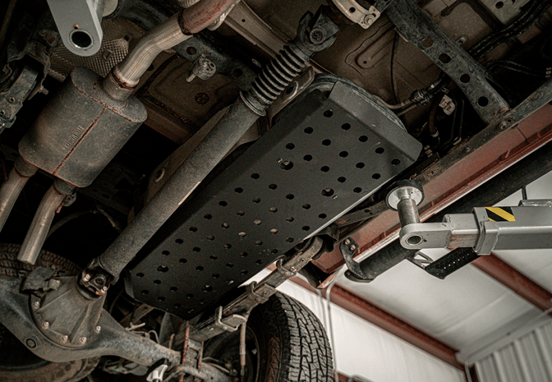 Cali Raised LED — Cali Raised 05-23 Dcsb / Ac Toyota Tacoma Fuel Tank Skid Plate - Steel / Raw