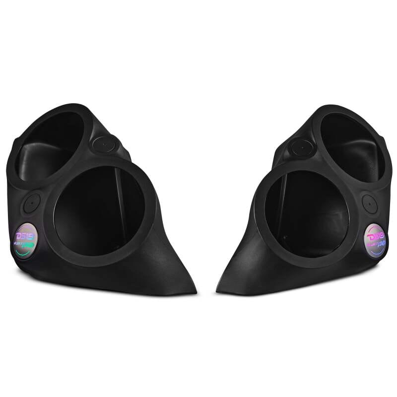 DS18 — DS18 2015+ Polaris Slingshot Front Fender Dual 8in Speaker Enclosure w/ LEDs (Speakers Not Included)