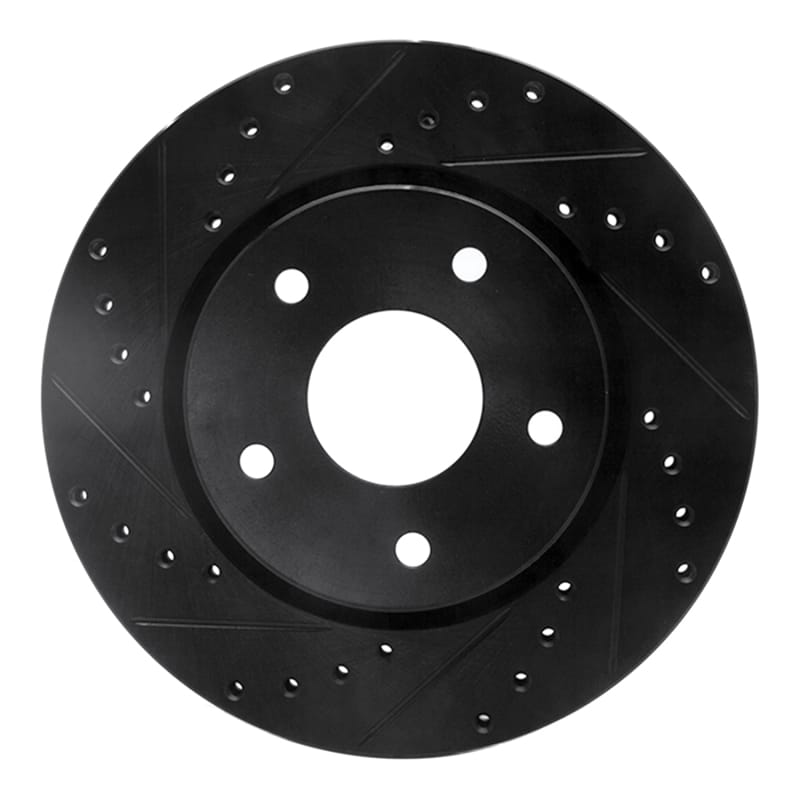R1 Concepts — R1 08-16 Chrysler Town & Country Front Left Drilled & Slotted Black Brake Rotor
R1 Brake Rotor Drill