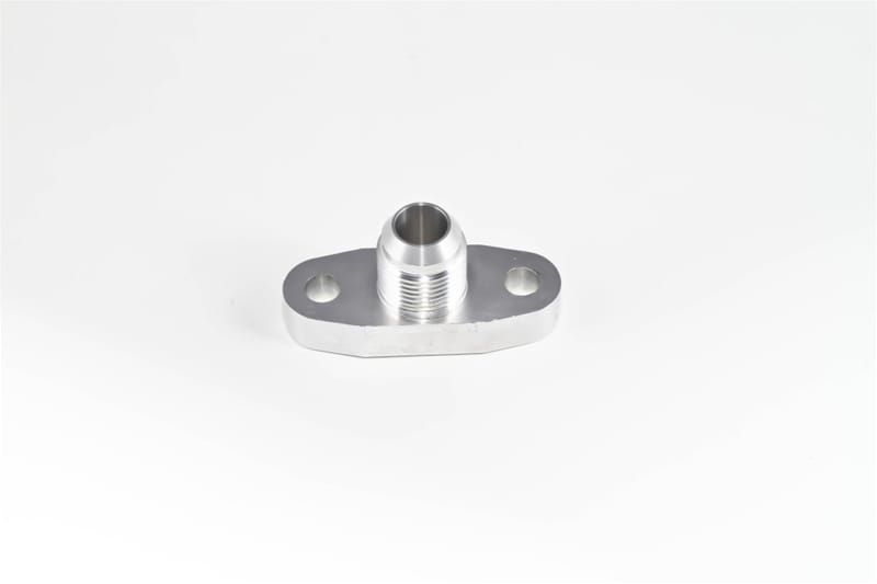 Torque Solution — Torque Solution Billet Oil Drain Flange w/ Integrated -10 Flare: Universal T3/T4 & PTE Turbos