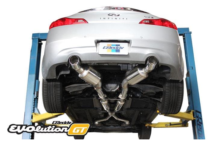 GReddy — GReddy 07-14 Infiniti G37 Evolution (RWD ONLY) GT 304SS Cat-Back Exhaust