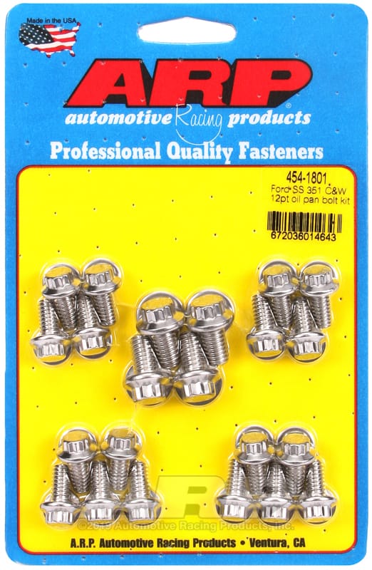 ARP — ARP Ford SS 351C and W 12pt Oil Pan Bolt Kit