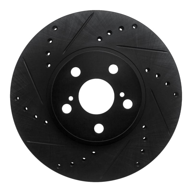 R1 Concepts — R1 94-99 Toyota Celica Front Left Drilled & Slotted Black Brake Rotor
R1 Brake Rotor Drill