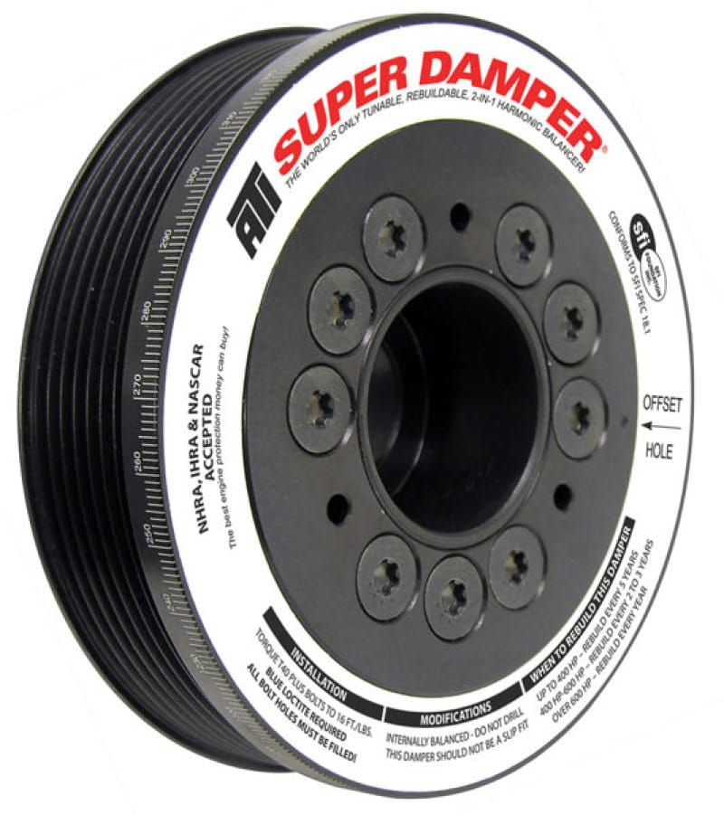 ATI — ATI Damper - 5.67in - Alum - 7 Grv - Toyota Scion 2Az-Fe - 2.4-2.6L - 800HP or Less - 1Pc