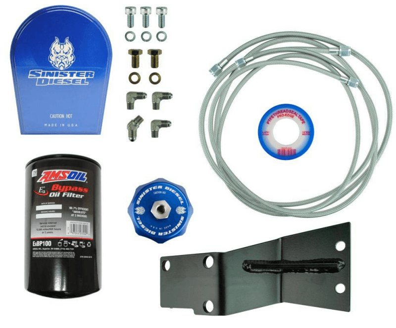 Sinister Diesel — Sinister Diesel 2007.5-2012 Ram 2500/3500 6.7L Cummins Bypass Oil Filter System
