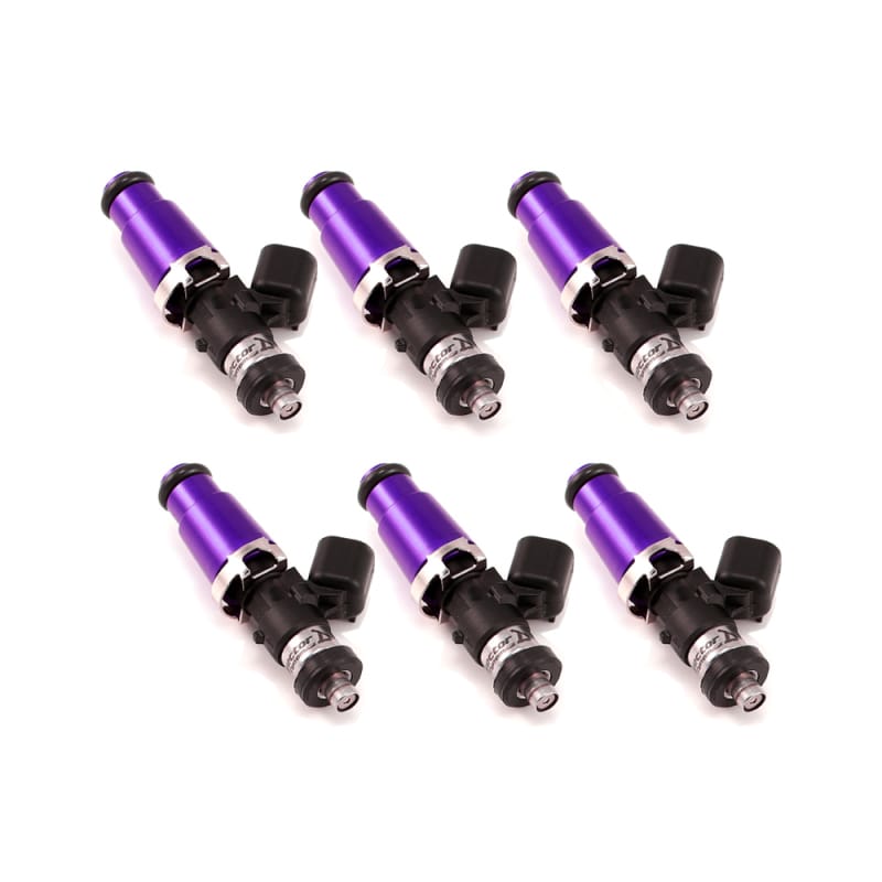 Injector Dynamics — Injector Dynamics 1340cc Injectors - 60mm Length - 14mm Purple Top - Denso Lower Cushion (Set of 6)