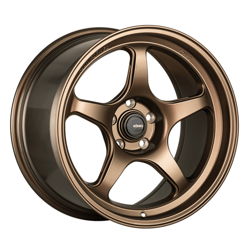 Konig — Konig Hyperspec 18x8.5A 5x114.3 ET43 Matte Bronze Wheel (Knurled Bead)