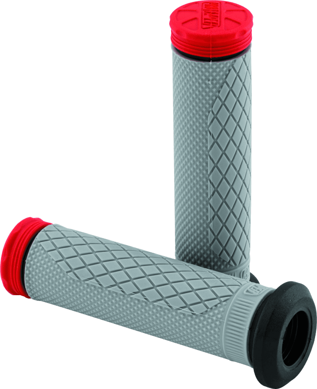 ProTaper — ProTaper Tri Density Full Diamond ATV Grips - Red
