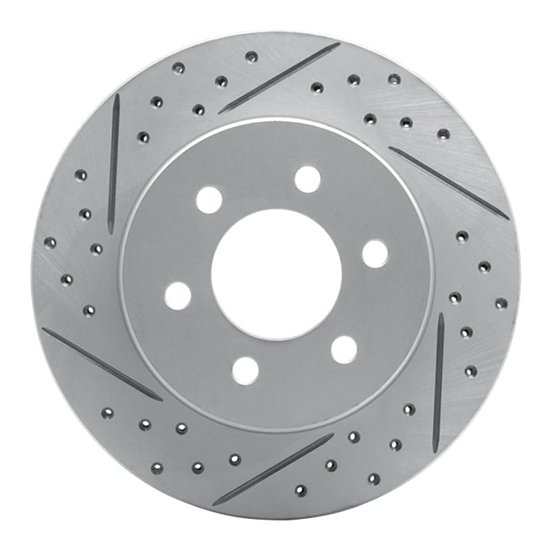 R1 Concepts — R1 97-02 Dodge Dakota Rwd Front Left Drilled & Slotted Geo-Carbon Rotor