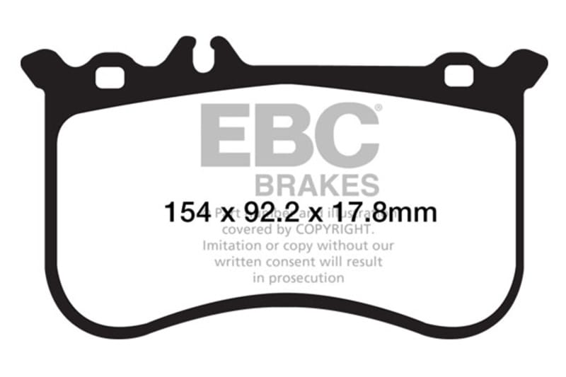 EBC — EBC 10-11 Mercedes-Benz CL550 5.5 AMG Sport Pkg Yellowstuff Front Brake Pads
Disc Brake Pad