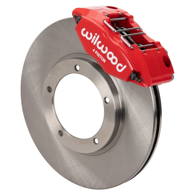 Wilwood — Wilwood 69-74 Porsche 911 Front Powerlite Brake Kit 3in MT Plain Face - Red