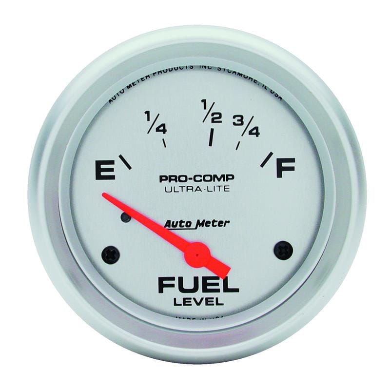 AutoMeter — GAUGE, FUEL LEVEL, 2 5/8" , 16OE TO 158OF, ELEC, ULTRA-LITE