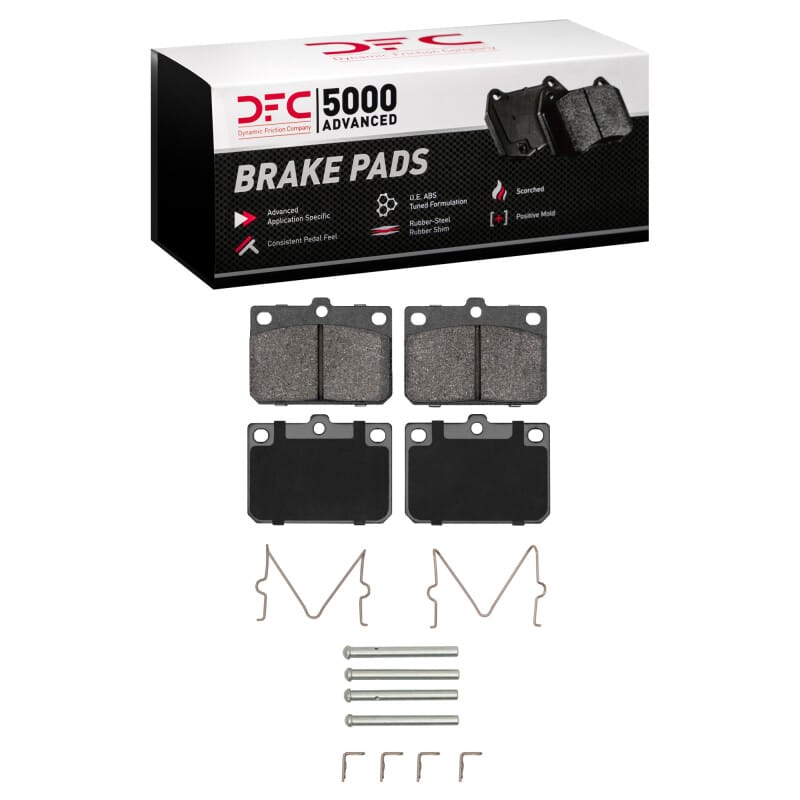 DFC — DFC 72-78 Mazda RX-3 Front 5000 Advanced Semi Metallic Brake Pads and Hardware Kit
DFC Brake Pad Set