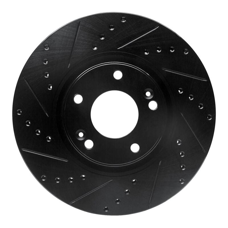 R1 Concepts — R1 04-11 Hyundai Azera Front Left Drilled & Slotted Black Brake Rotor
R1 Brake Rotor Drill