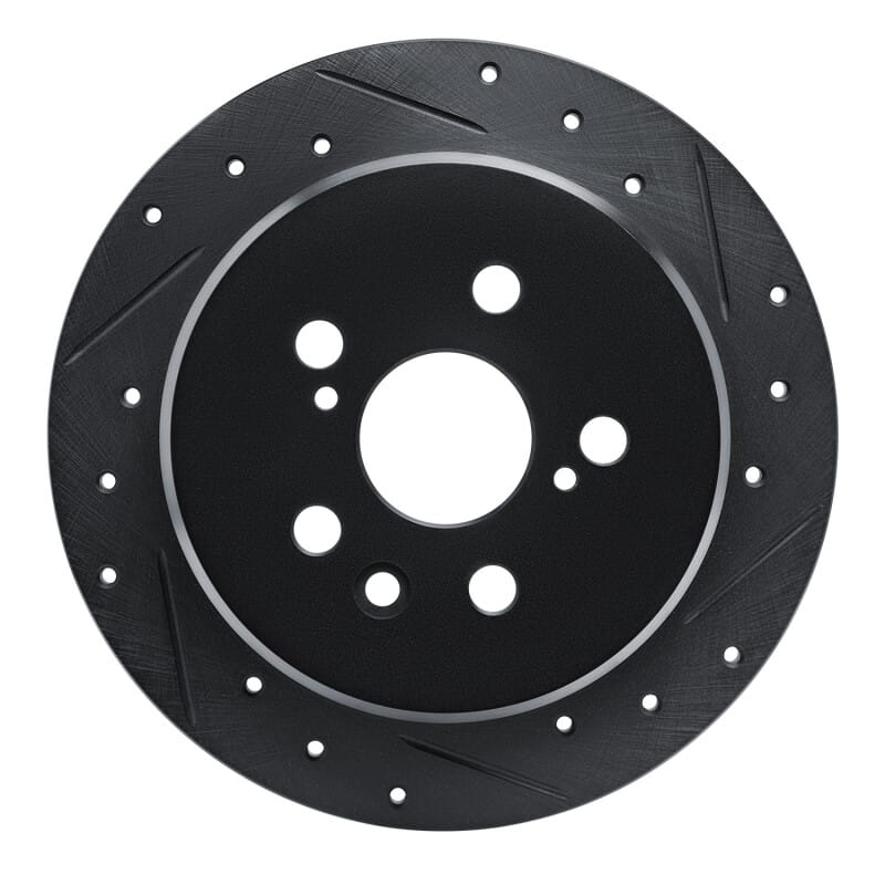 R1 Concepts — R1 86-93 Lexus ES250 Rear Right Drilled & Slotted Black Brake Rotor
R1 Brake Rotor Drill