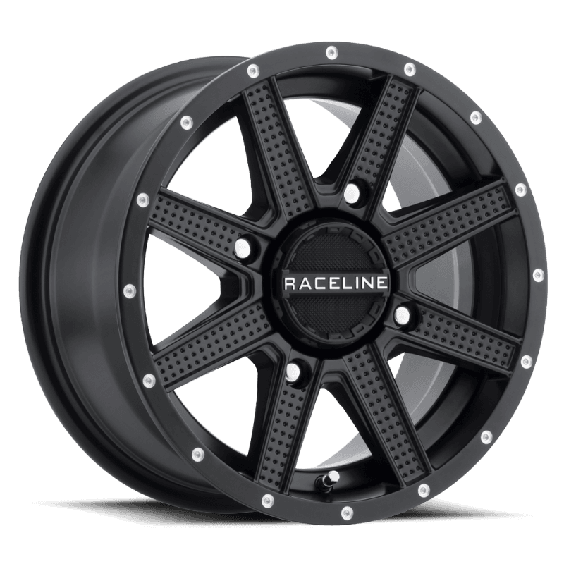Raceline — Raceline A92B Hostage 12x7in / 4x110 BP / 10mm Offset / 83.8mm Bore - Satin Black Wheel