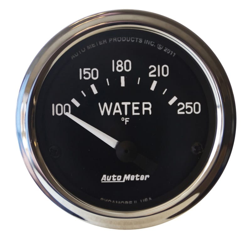 AutoMeter — Autometer Cobra 2 1/16in 100-250 Def F Electric Water Temp Gauge
GA 2" WTMP 250F CBRA
