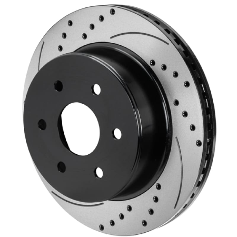 Wilwood — Wilwood Rotor-2.22in Offset-SRP-BLK-Drill-RH - 6 Lug