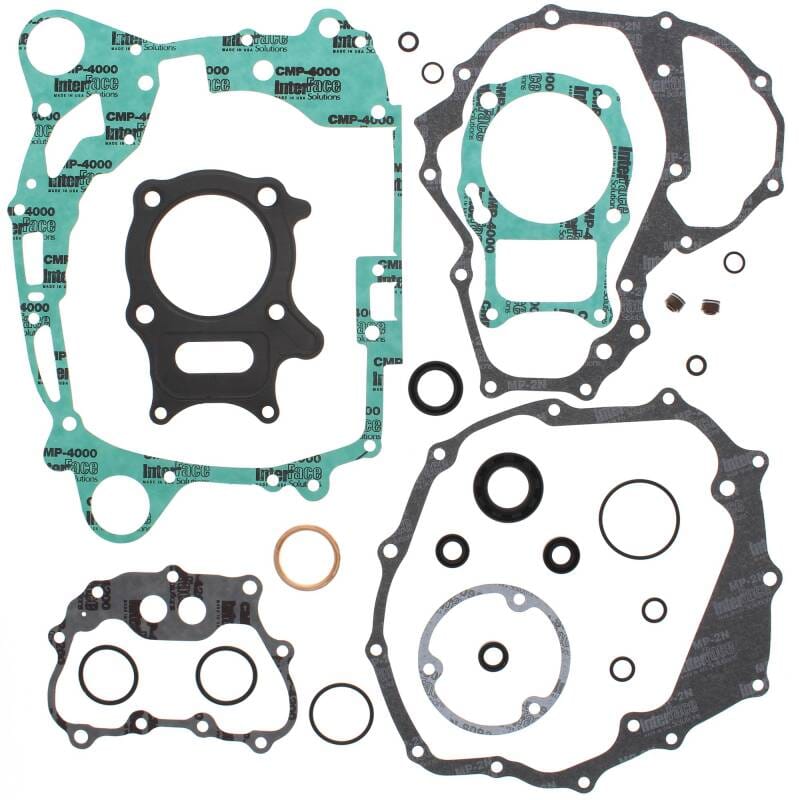 Vertex Pistons — Vertex Gaskets 02-14 Honda TRX250TE Recon Complete Gasket Kit w/ Oil Seals