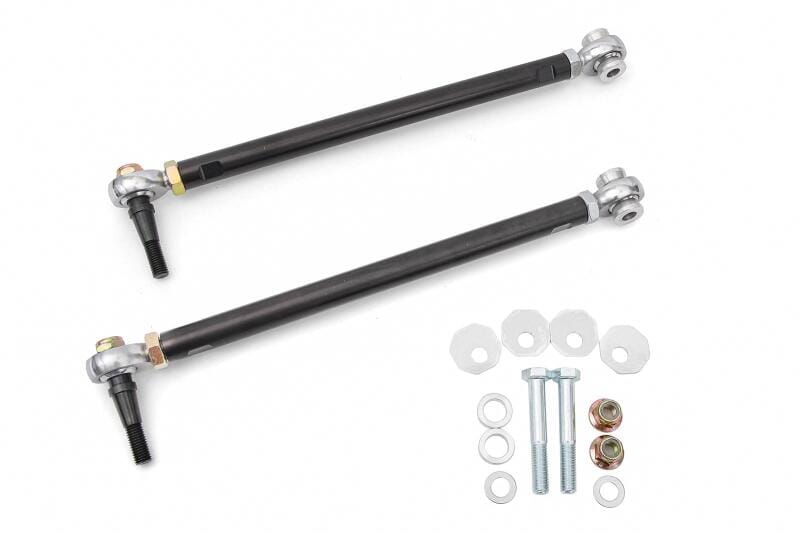 BMR Suspension — BMR 14-19 Chevrolet Corvette Toe Rods For 15in Conversion Kit - Black Anodized