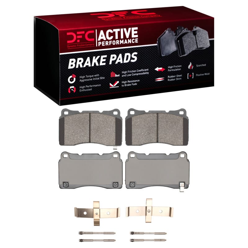 DFC — DFC 10-16 Hyundai Genesis Coupe Front Active Performance Pads and Hardware Kit
DFC Brake Pad Set
