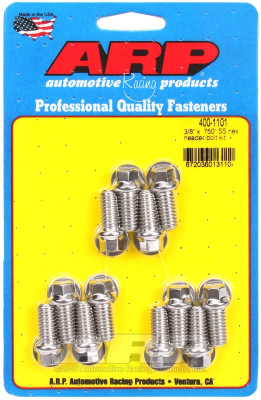 ARP — ARP 3/8 x .750 SS Hex Header Bolt Kit