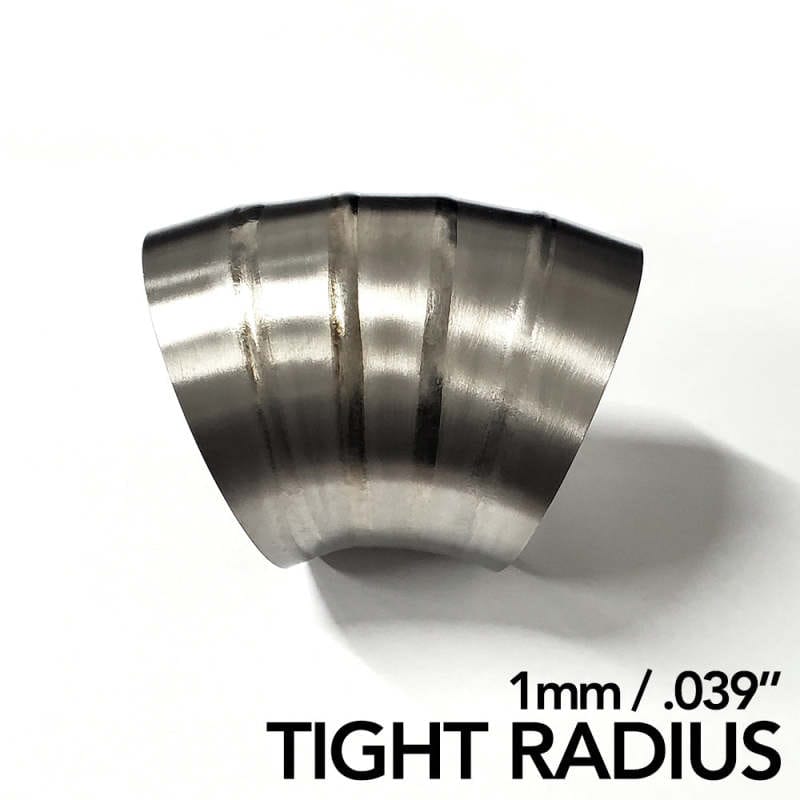 Ticon — Ticon Industries 4in Dia 1D Tight Radius 90Deg Bend 1mm/.039in Pre Welded Titanium Pie Cut - 10pk