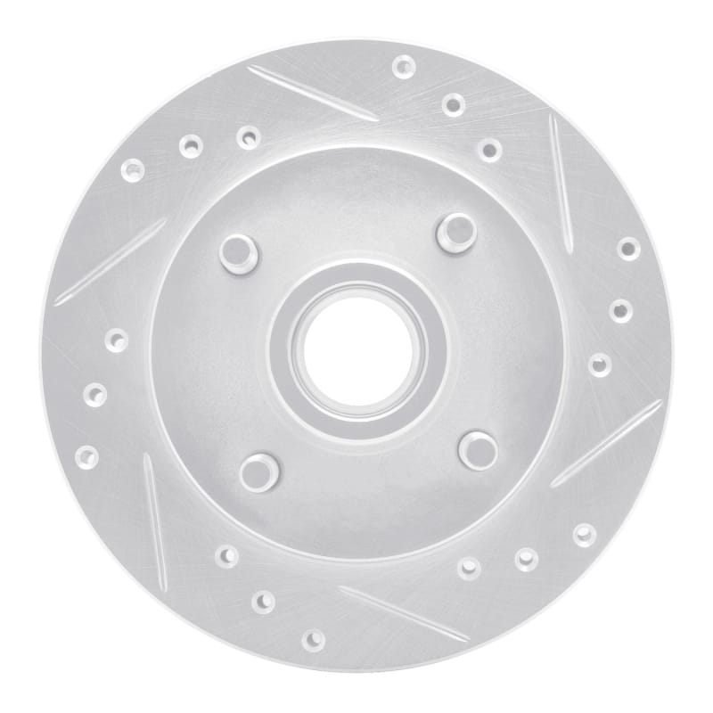 R1 Concepts — R1 1974-1980 Ford Pinto Front Right Drilled & Slotted Silver Brake Rotor
R1 Brake Rotor Drill