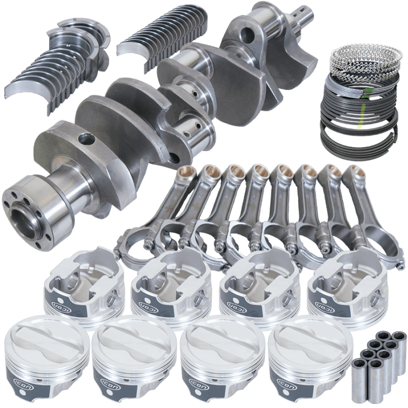 Eagle — Eagle Chevy LT1350 1Pc 3.750in Crank 6.000in I-Beam Rods -18cc 4.040in Pistons Rotating Assembly
Street & Strip Assy