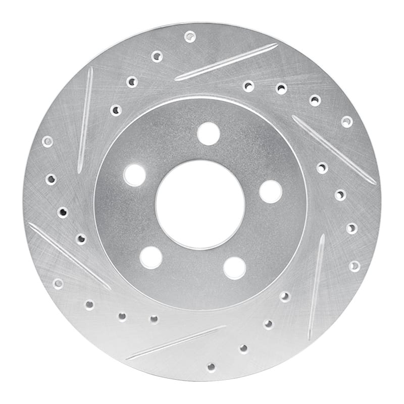 R1 Concepts — R1 96-00 Chrysler Town & Country Front Left Drilled & Slotted Silver Brake Rotor
R1 Brake Rotor Drill