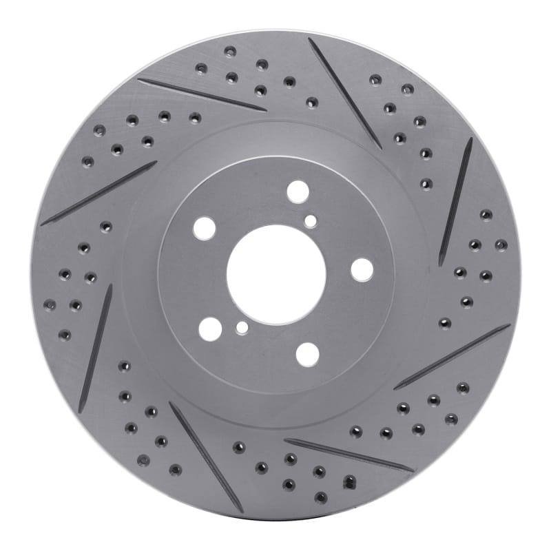 R1 Concepts — R1 01-08 Saab 9-2X Front Right Drilled & Slotted Geo-Carbon Rotor