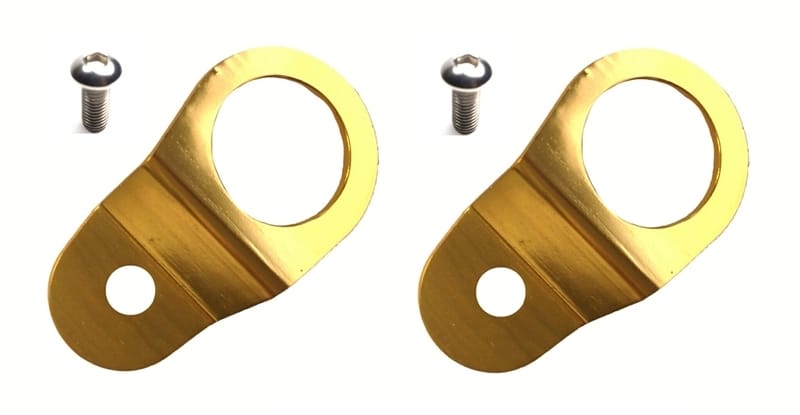 Torque Solution — Torque Solution Radiator Mount Combo with Inserts (Gold) : Mitsubishi Evolution 7/8/9