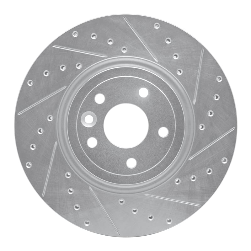 R1 Concepts — R1 17-20 Jaguar XF Front Right Drilled & Slotted Silver Brake Rotor
R1 Brake Rotor Drill