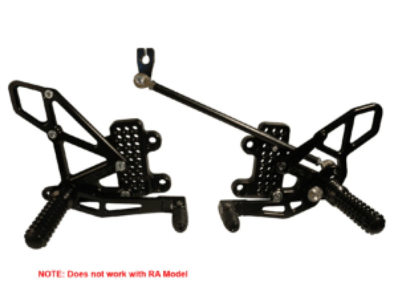 Vortex Racing — Vortex Racing 07-23 Honda CBR600 RR Adjustable Rearsets- Black