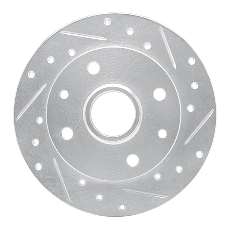 R1 Concepts — R1 1981-1985 Mazda RX-7 Rear Right Drilled & Slotted Silver Brake Rotor
R1 Brake Rotor Drill