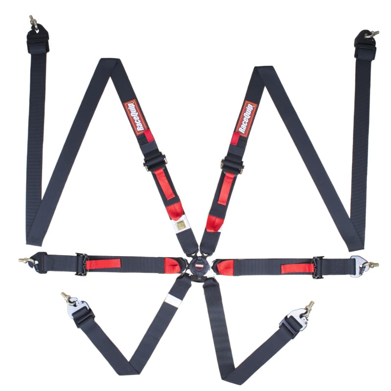 Racequip — RaceQuip Black FIA CAMLOCK 6pt 2in Pull Up Lap FHR