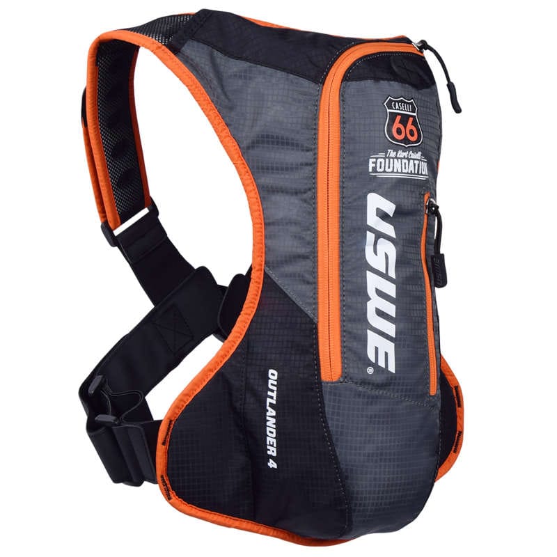 USWE — USWE Outlander KC66 Limited Edition Hydration Pack 4L - Black/Grey/Orange