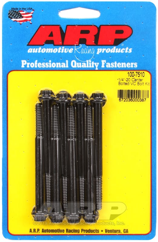 ARP — ARP 1/4-20 center bolted 12pt valve cover bolt kit