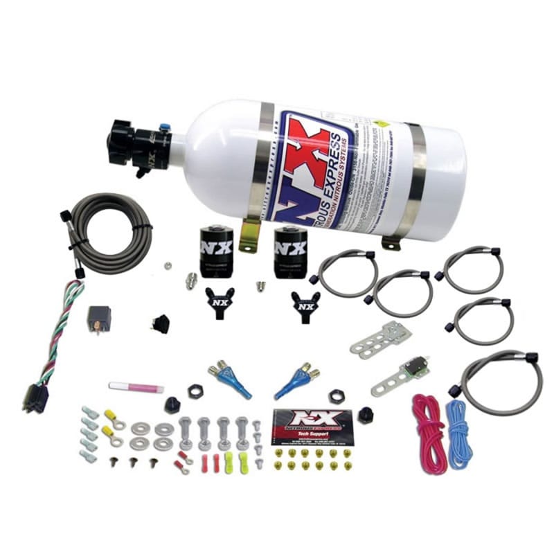 Nitrous Express — Nitrous Express Dual Nozzle Sport Compact Nitrous Kit (35-50-75HP) w/10lb Bottle
Injection System Kit
N2OSys