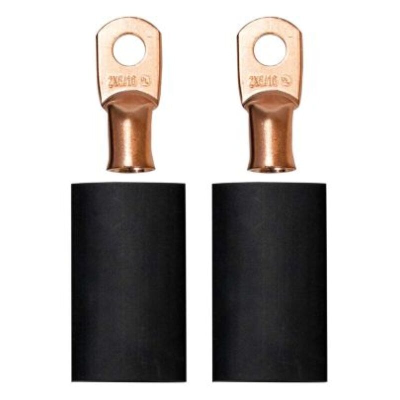 Moroso — Moroso 5/16in Dia Stud 2 GA Wire Crimp/Solder Battery Cable Terminal Kit (2 Pack)