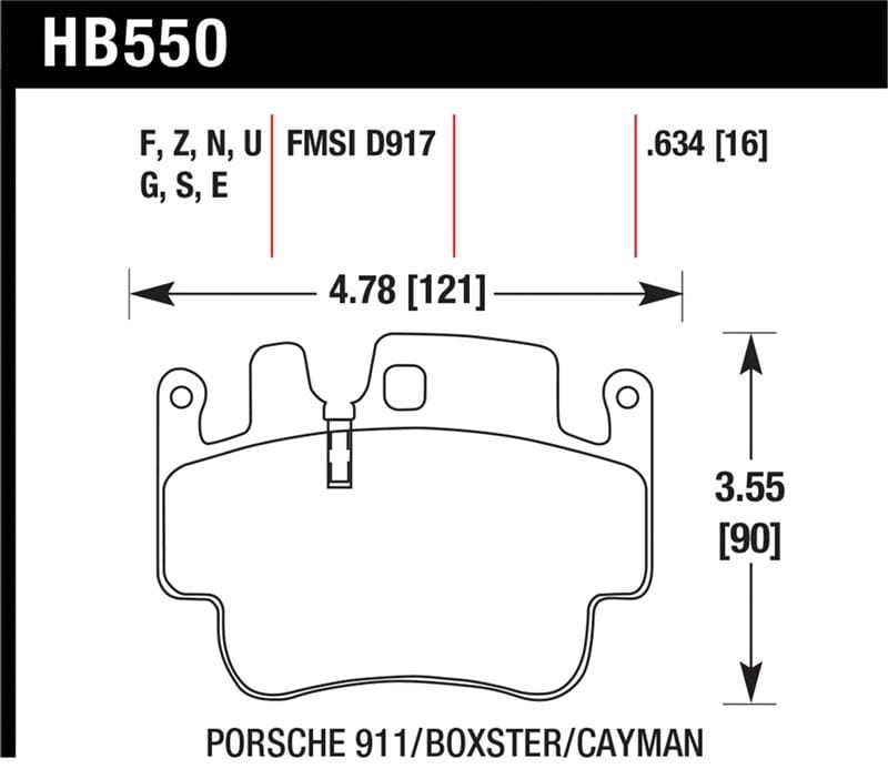 Hawk Performance — Hawk Porsche HPS Street Front Brake Pads
Disc Brake Pad