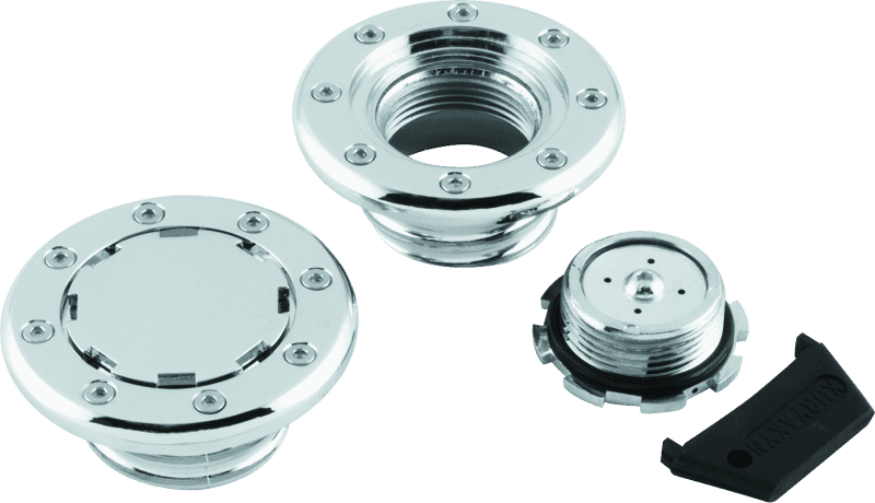 Kuryakyn — Flush Mount Gas Caps Non-Vented Chrome