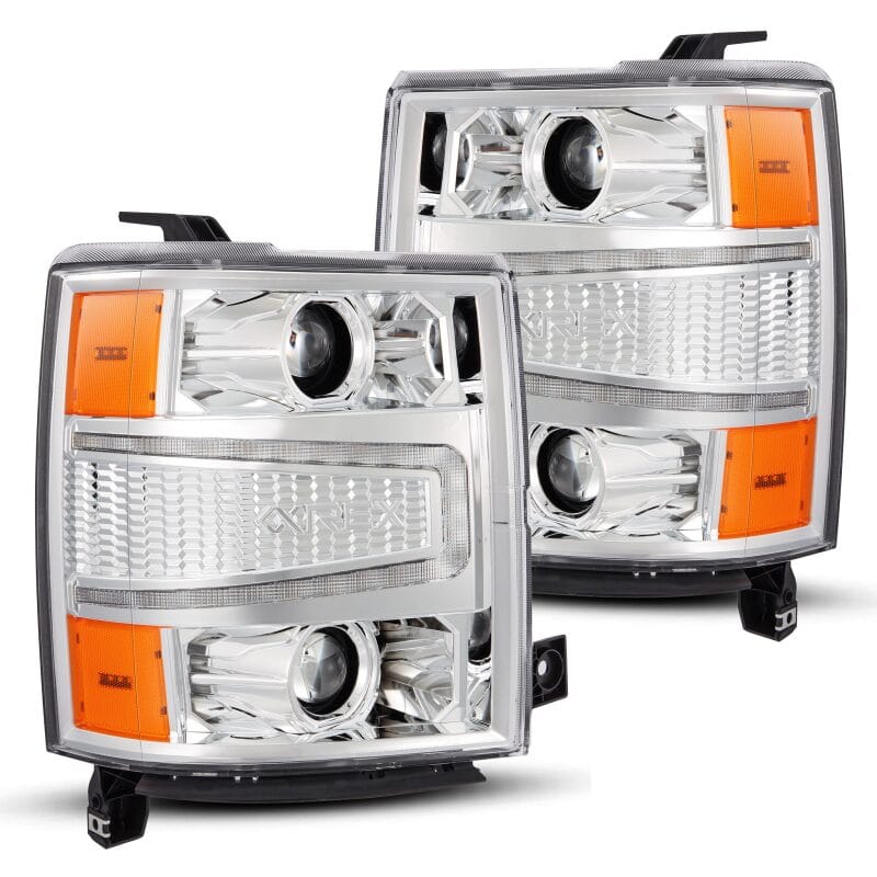 AlphaRex — AlphaRex 04-15 Chevy 1500HD LUXX LED Proj Headlights Chrome w/Seq Activation Light / Seq Signal
Projector Headlights