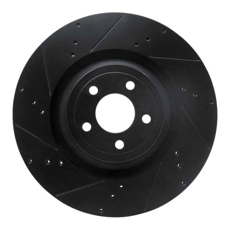 R1 Concepts — R1 15-23 Ford Mustang Front Left Drilled & Slotted Black Brake Rotor
R1 Brake Rotor Drill