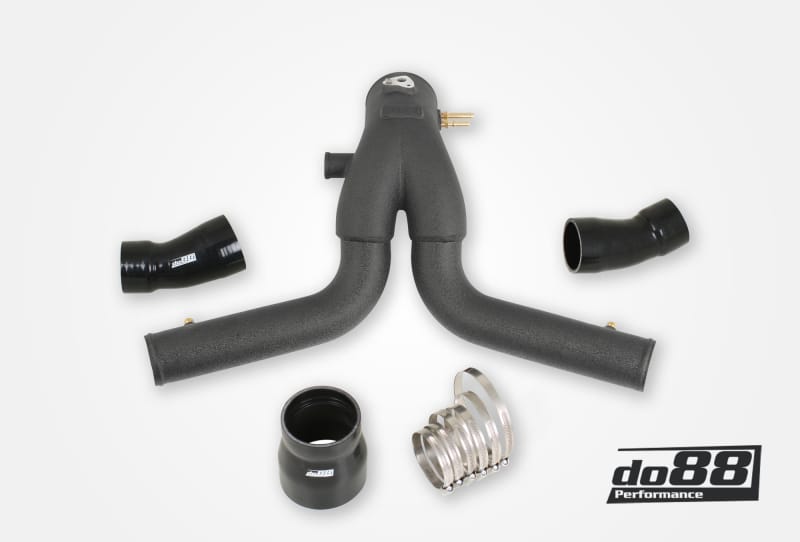 do88 — do88 13-15 Porsche 911 Turbo/Turbo S (991.1) Y-Pipe for OEM Intercooler - Black