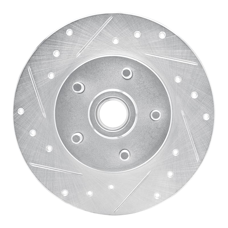R1 Concepts — R1 1984-1987 Pontiac Fiero Front Left Drilled & Slotted Silver Brake Rotor
R1 Brake Rotor Drill