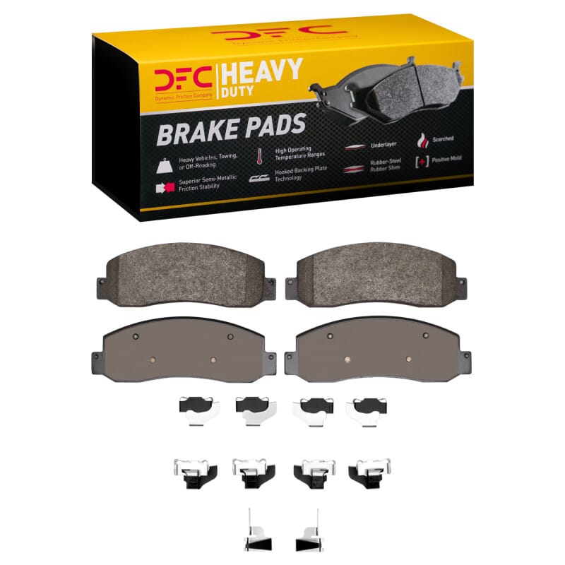 DFC — DFC 05-12 Ford F-350 Super Duty 4WD Front Heavy Duty Pads and Hardware Kit
DFC Brake Pad Set