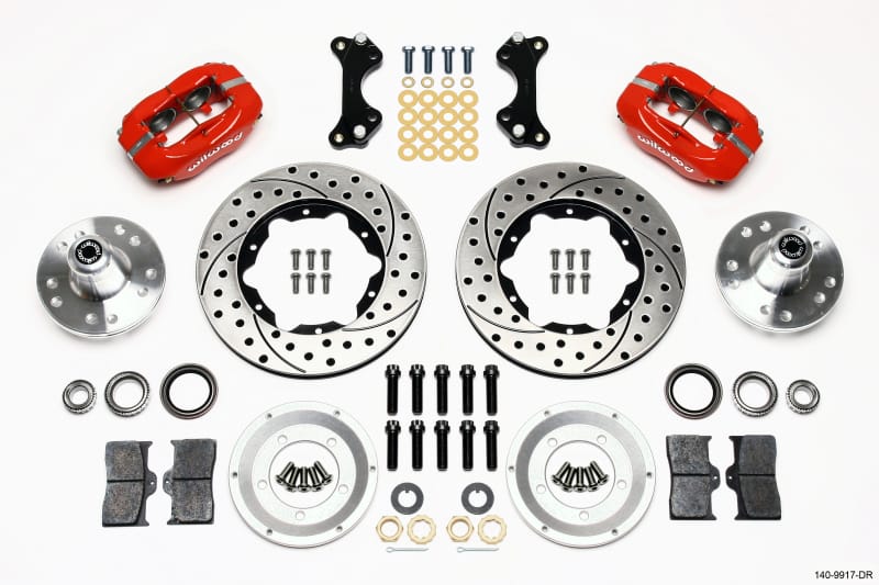 Wilwood — Wilwood Forged Dynalite Front Kit 11.00in Drilled-Red WWE ProSpindle
BRAKE KIT