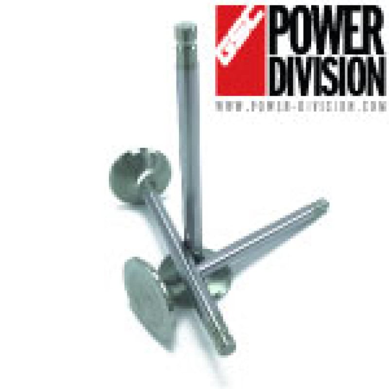 GSC Power Division — GSC P-D Toyota 2JZ Chrome Alloy Polished Exhaust Valve - 30.0mm Head (+1mm) 6.6mm Stem - Set of 12